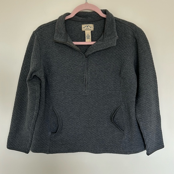 Blue Mountain Grey Half Zip‎ Pullover - Picture 1 of 4